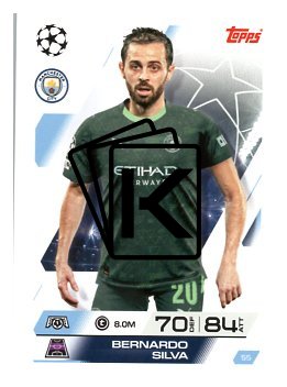 fotbalová kartička 2025-26 Topps Match Attax UCC 55 Bernardo Silva (Manchester City)