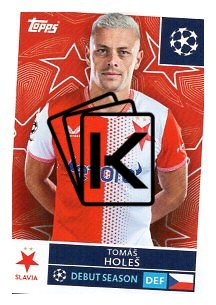 2025-26 Topps Champions League SK Slavia Praha 400 Tomáš Holeš