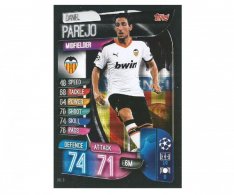 Fotbalová kartička 2019-2020 Topps Match Attax Champions League Valencia CF  Daniel Parejo  8