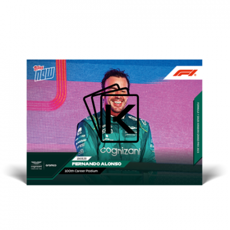 kartička Formule 1 Topps Now 2023 2 Fernando Alonso Aston Martin /1213