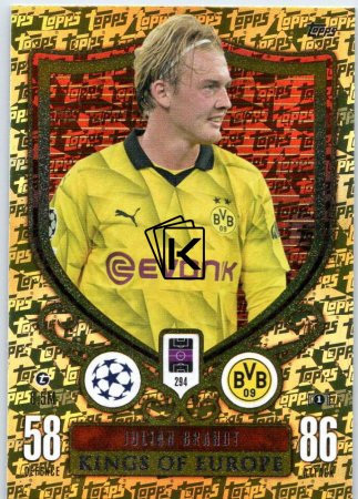 2023-24 Topps Match Attax EXTRA UEFA Club Competition Kings of Europe 294 Juian Brandt (Borussia Dortmund)