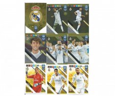 Týmový Set Fotbalových kartiček Panini FIFA 365 – 2019 Real Madrid FC 18 karet (64-81)