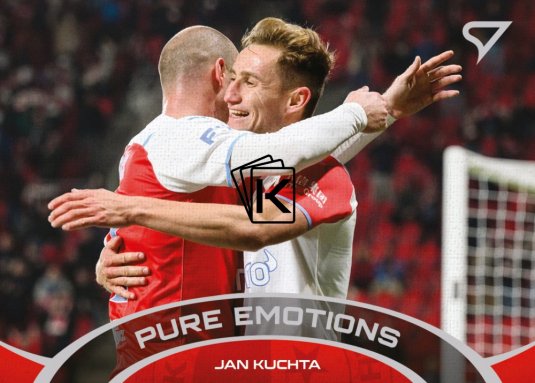 fotbalová kartička 2021-22 SportZoo Fortuna Liga Serie 2 Pure Emotions PE-18 Jan Kuchta SK Slavia Praha