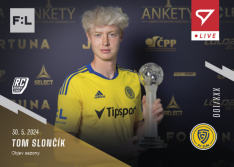fotbalová kartička 2023-24 SportZoo Fortuna Liga Live L-51 Tom Slončík Zlín