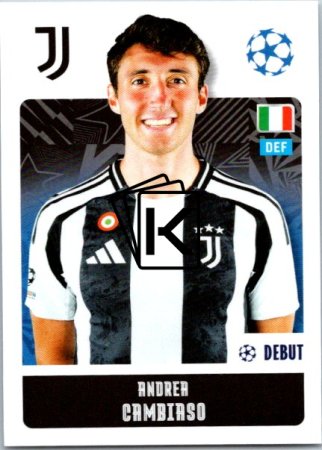 2024-25 Topps Champions League 251 Andrea Cambiaso (Juventus)