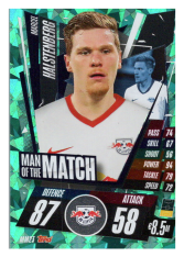 fotbalová kartička Topps Match Attax Champions League 2020-21 Man of the Match MM23 Marcel Halstenberg - RB Leipzig