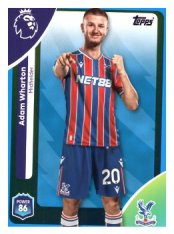 fotbalová kartička 2025-26 Topps  Premier League 117 Adam Wharton (Crystal Palace)-PARALLEL Blue