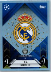 fotbalová kartička 2024-25 Topps Match Attax UEFA Club Competitions  118 Team Badge (Real Madrid CF)