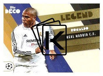 fotbalová kartička 2022-23 Topps Deco Ronaldo Nazario Real Madrid CF Legend