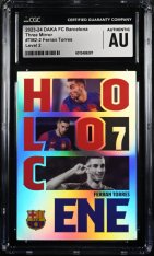Gradovaná karta 2023-24 DAKA FC Barcelona Three Mirror Level 2 #TM2-2 Ferran Torres /10 CGC Authentic