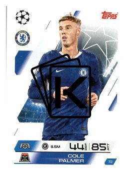 fotbalová kartička 2025-26 Topps Match Attax UCC 72 Cole Palmer (Chelsea)