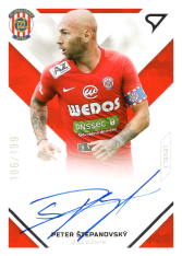 podpisová fotbalová kartička SportZoo 2020-21 Fortuna Liga Signed Stars Level 1 SS1-15 Peter Štěpanovský FC Zbrojovka Brno /199