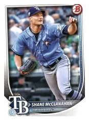 Baseballová karta 2025 Bowman 48 Shane McClanahan, Tampa Bay Rays