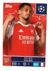 2025-26 Topps Champions League Arsenal FC 59 William Saliba