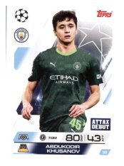 fotbalová kartička 2025-26 Topps Match Attax UCC 53 Aboukodir Khusanov (Manchester City)