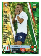 fotbalová karta Topps Match Attax EURO 2024 Green parallel GC6 Ciro Immobile (Italy)
