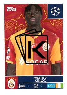2025-26 Topps Champions League Galatasaray SK 229 Wilfried Singo