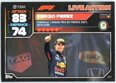 2022 Topps Formule 1Turbo Attax F1 Live Action 2021 203 Sergio Perez (Red Bull Racing)