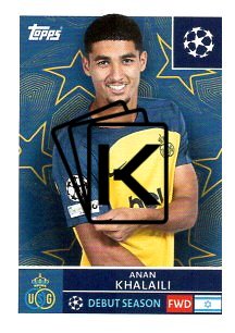 2025-26 Topps Champions League  Union SG 465 Anan Khalaili