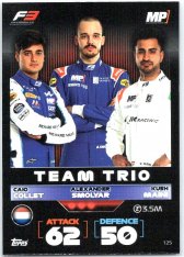 2022 Topps Formule 1 Turbo Attax 125 Caio Collet, Alexander Smolyar & Kush Maini (MP Motorsport)