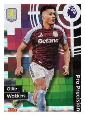 fotbalová kartička 2025-26 Topps  Premier League - Pro Precision 402 Ollie Watkins (Arsenal)