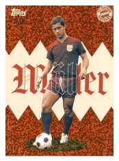 fotbalová kartička 2025-26 Topps Team set FC Bayern Munchen Die Bayern DB-8 Gerd Müller Gold Static /50