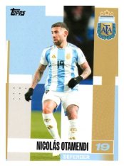 fotbalová kartička 2024-25 Topps Argentina Team Set 5 Nicolás Otamendi