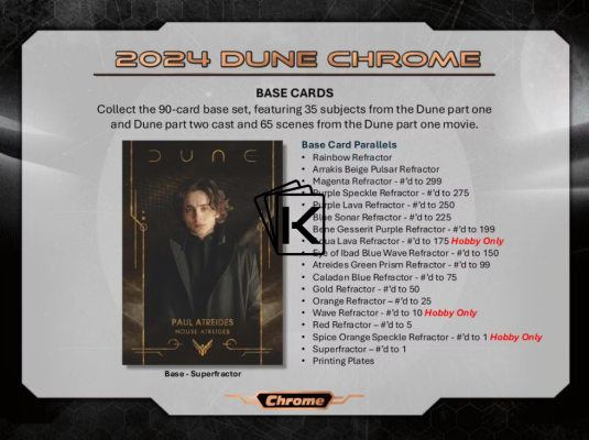 2024 Topps Dune Chrome Blaster Box
