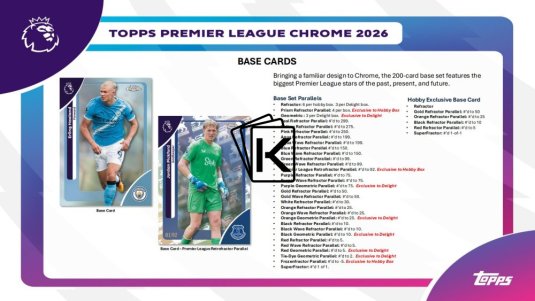 2025-26 Topps Chrome Premier League Hobby Box