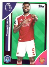 fotbalová kartička 2025-26 Topps  Premier League 7 Thomas Partey (Arsenal) - PARALLEL Green