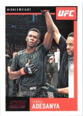 2021 Panini Chronicles UFC Score 94 Israel Adesanya Pink Parallel