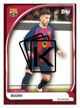fotbalová kartička 2025-26 Topps Team set FC Barcelona Roony /350
