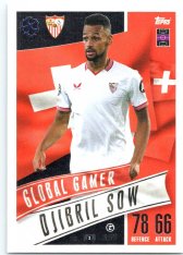 2023-24 Topps Match Attax EXTRA UEFA Club Competition Global Gamer 205 Djbril Sow (Sevilla FC)