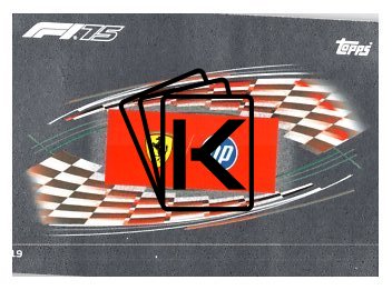 2025 Topps Turbo Attax F1Scuderia Ferrari HP 19 Team Logo