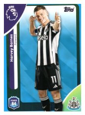 fotbalová kartička 2025-26 Topps  Premier League 229 Harvey Barnes (Newcastle United)-PARALLEL Blue