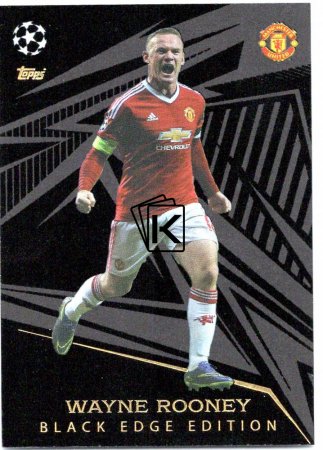 2023-24 Topps Match Attax EXTRA UEFA Club Competition Black Edge Edition 260 Wayne Rooney (Manchester United)