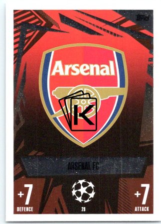 Fotbalová kartička 2023-24 Topps Match Attax UEFA Club Competitions 28 Arsenal