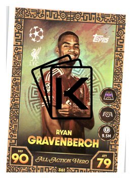 fotbalová kartička 2025-26 Topps Match Attax UCC 361 Ryan Gravenberch (Liverpool)