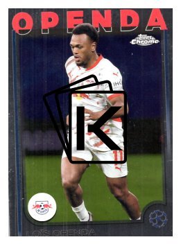 fotbalová kartička 2024-25 Topps Chrome UCC 20 Loïs Openda, RB Leipzig