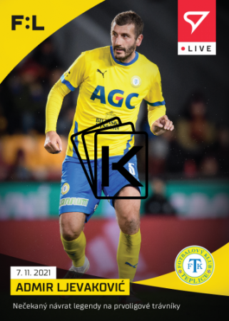 fotbalová kartička SportZoo 2021-22 Live L-059 Admir Ljevakovic FK Teplice