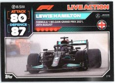 2022 Topps Formule 1Turbo Attax F1 Live Action 2021 219 Lewis Hamilton (Mercedes-AMG)