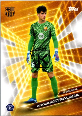 fotbalová kartička 2024-25 Topps FC Barcelona Fan Set Golden Future GF-1 Ander Astralaga
