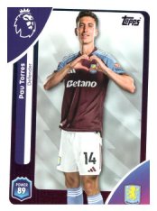fotbalová kartička 2025-26 Topps  Premier League 21 Pau Torres (Aston Villa)