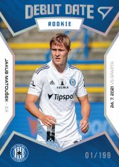 fotbalová kartička 2021-22 SportZoo Fortuna Liga Debut Date Rookie DR8 Jakub Matoušek SK Sigma Olomouc Gold limitace /199