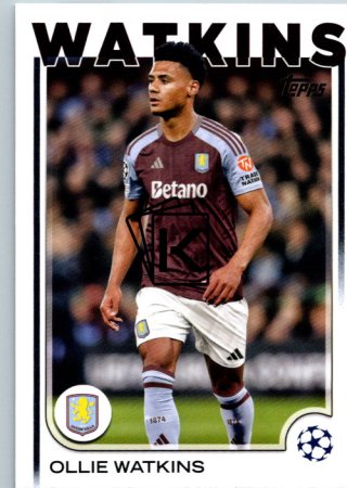 fotbalová kartička 2024-25 Topps UEFA Club Competitions Flagship 33 Ollie Watkins Aston Villa