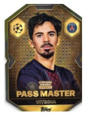 fotbalová kartička 2025-26 Topps Match Attax UCC Chrome Award Winner CA 12 Vitinha (Paris Saint-Germain)  -  Pass Master
