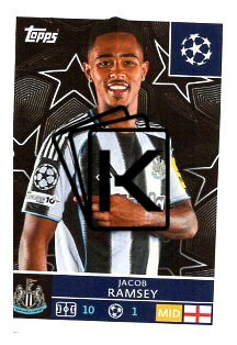2025-26 Topps Champions League  Newcastle United 321 Jacob Ramsey