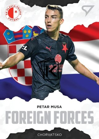 fotbalová kartička SportZoo 2020-21 Fortuna Liga Foreign Forces 11 Petar Musa SK Slavia Praha