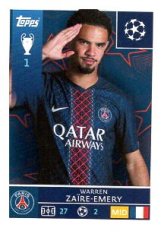 2025-26 Topps Champions League   Paris Saint-Germain 362 Warren Zaïre-Emery