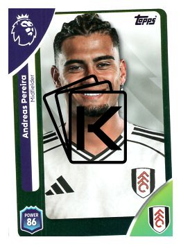 fotbalová kartička 2025-26 Topps  Premier League 153 Andreas Pereira (Fulham)